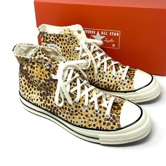 Converse Men's Size CHUNK 70 HI Light Twine Brown Egret Canvas Sneakers 167483C - Picture 6 of 10